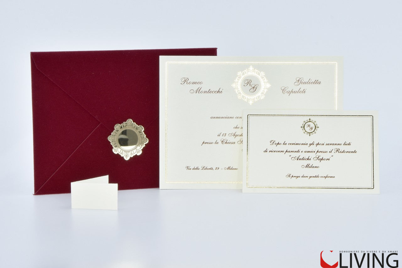 partecipazione nozze classica 08977