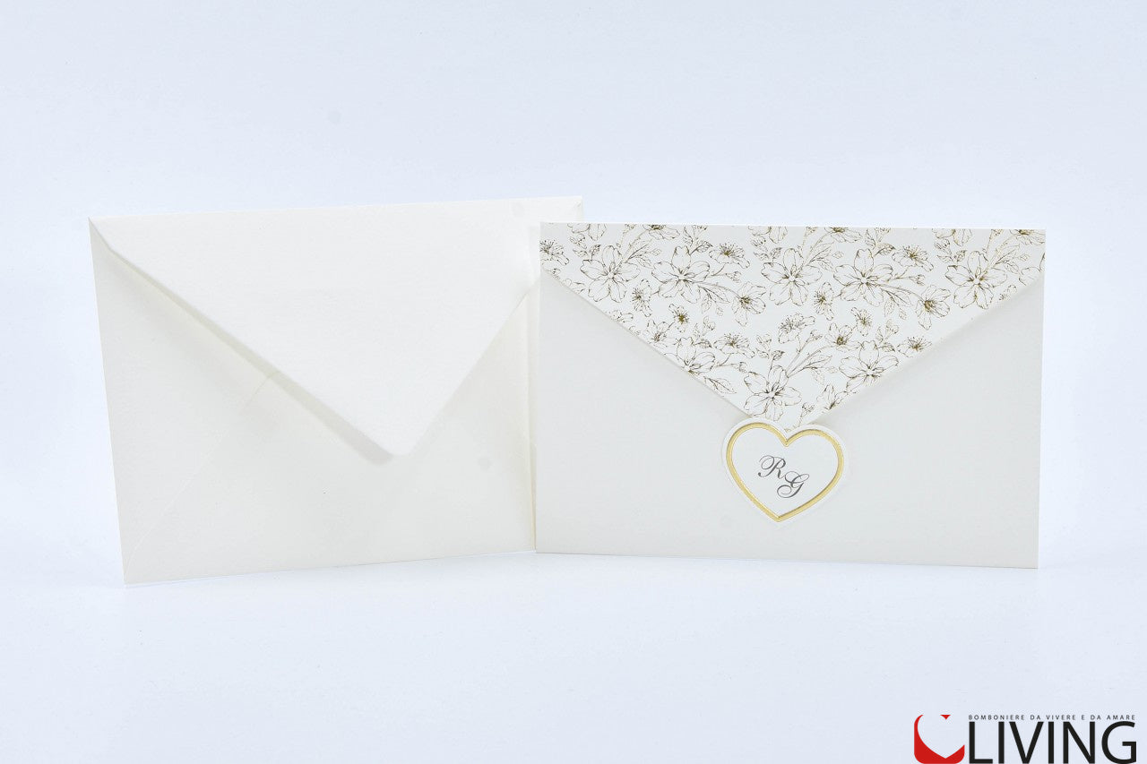 partecipazione nozze classica e078