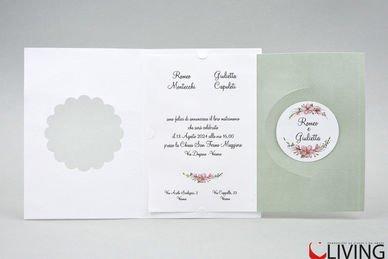 partecipazione nozze classica e059