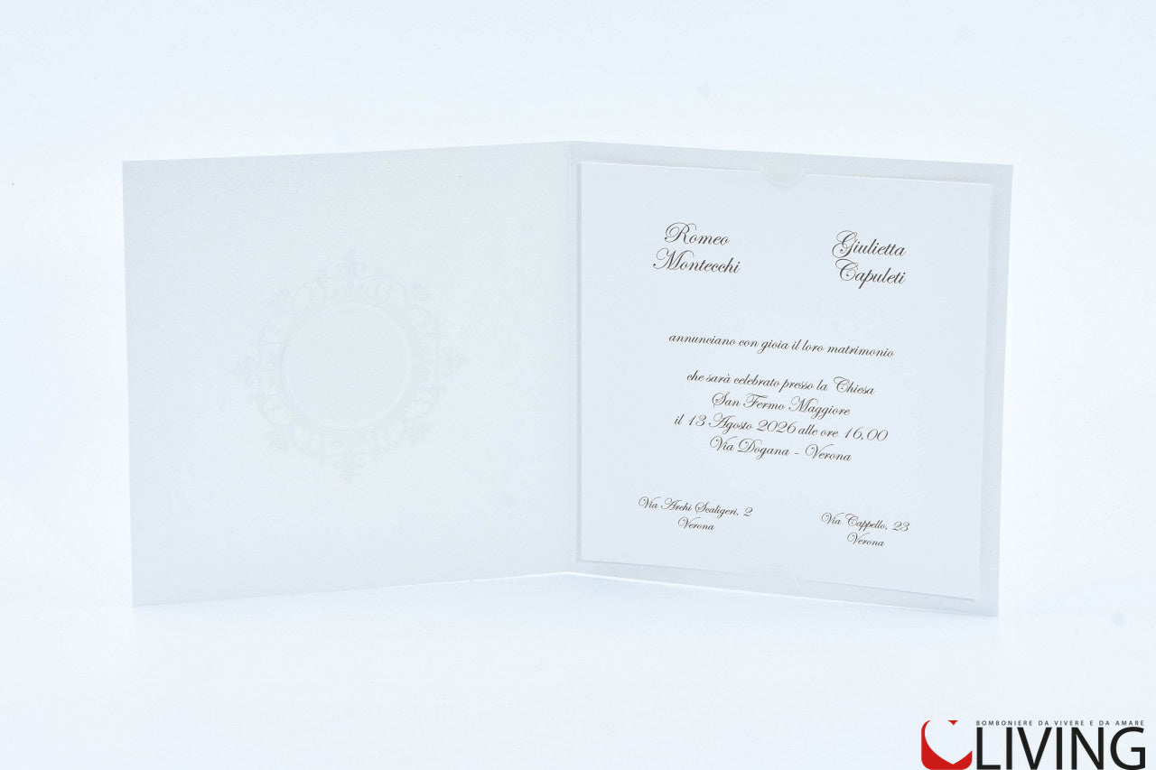 partecipazione nozze classica e080