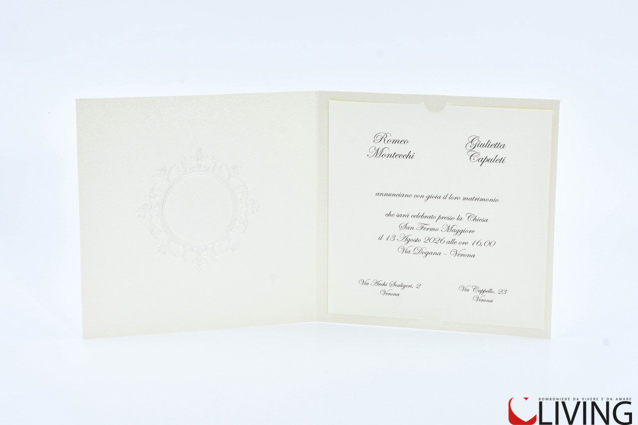 partecipazione nozze classica e081