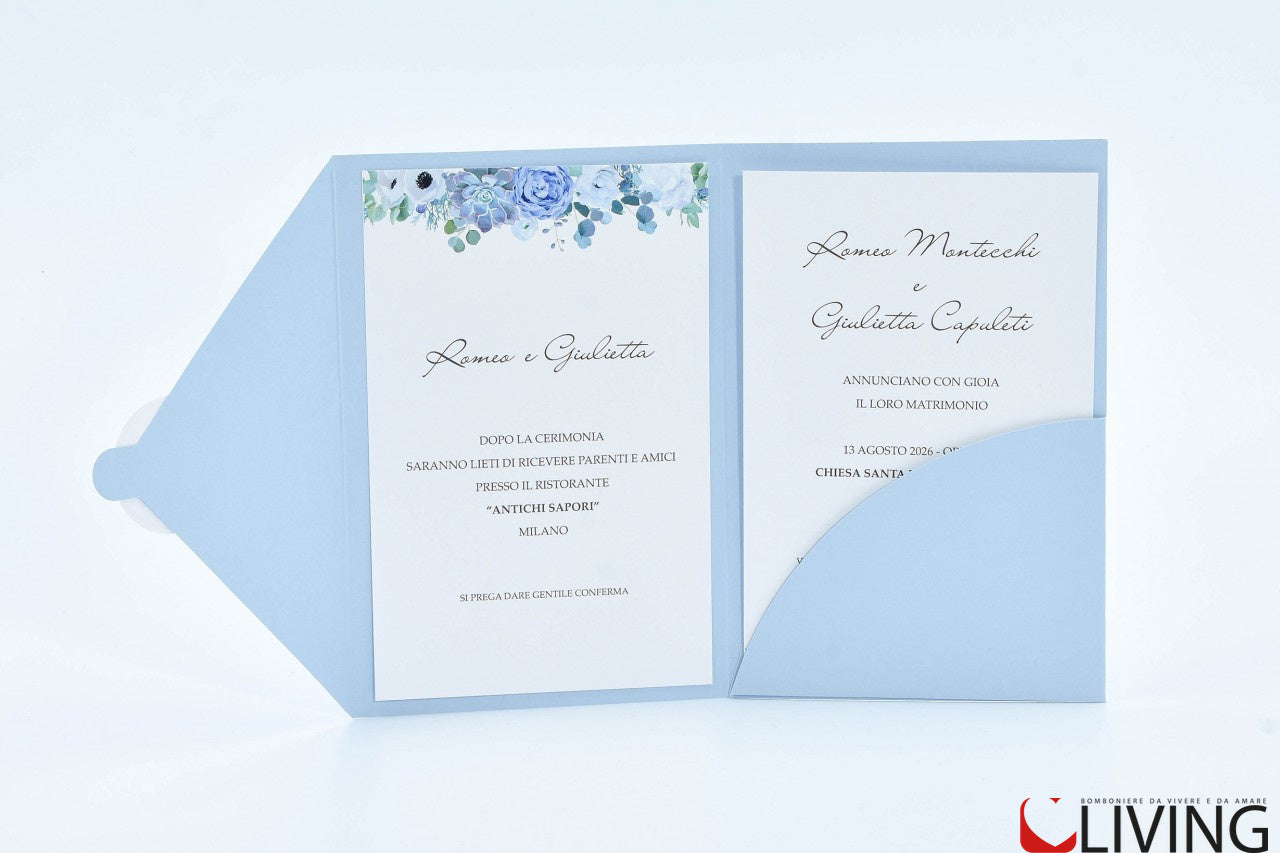 partecipazione nozze classica e083