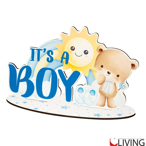 addobbo decorazione da tavola "it's a boy" baby shower