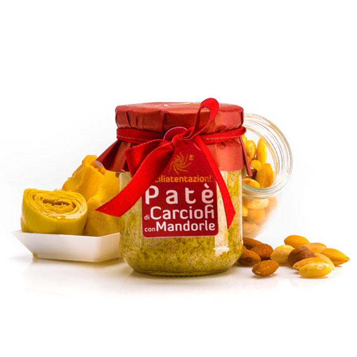 bomboniera gastronomica patè di carciofi con mandorle 180 gr.