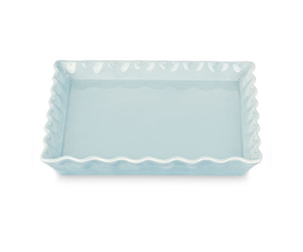 Addobbo tema Candy Stick piatto dolomite azzurro quadrato