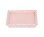 Addobbo tema Candy Stick piatto dolomite rosa quadrato