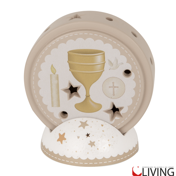 bomboniera lampada led comunione linea pittura