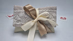 Pochette in ecopelle avorio