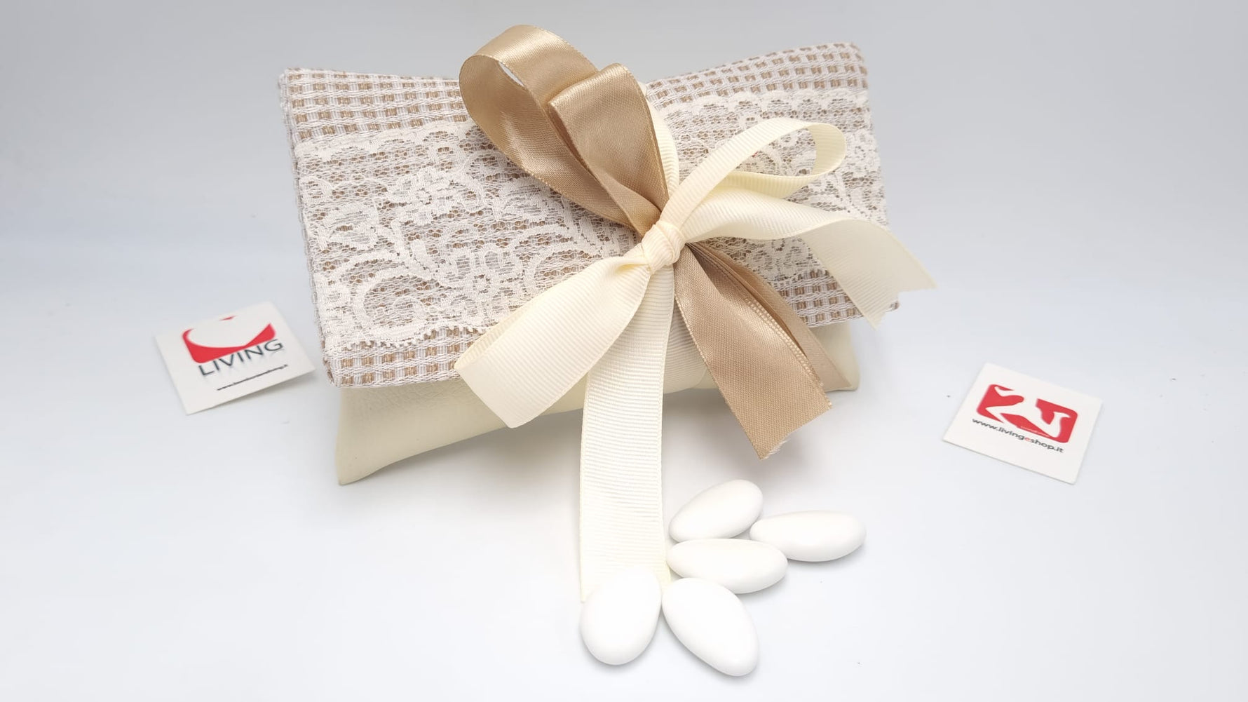 Pochette In Ecopelle Avorio