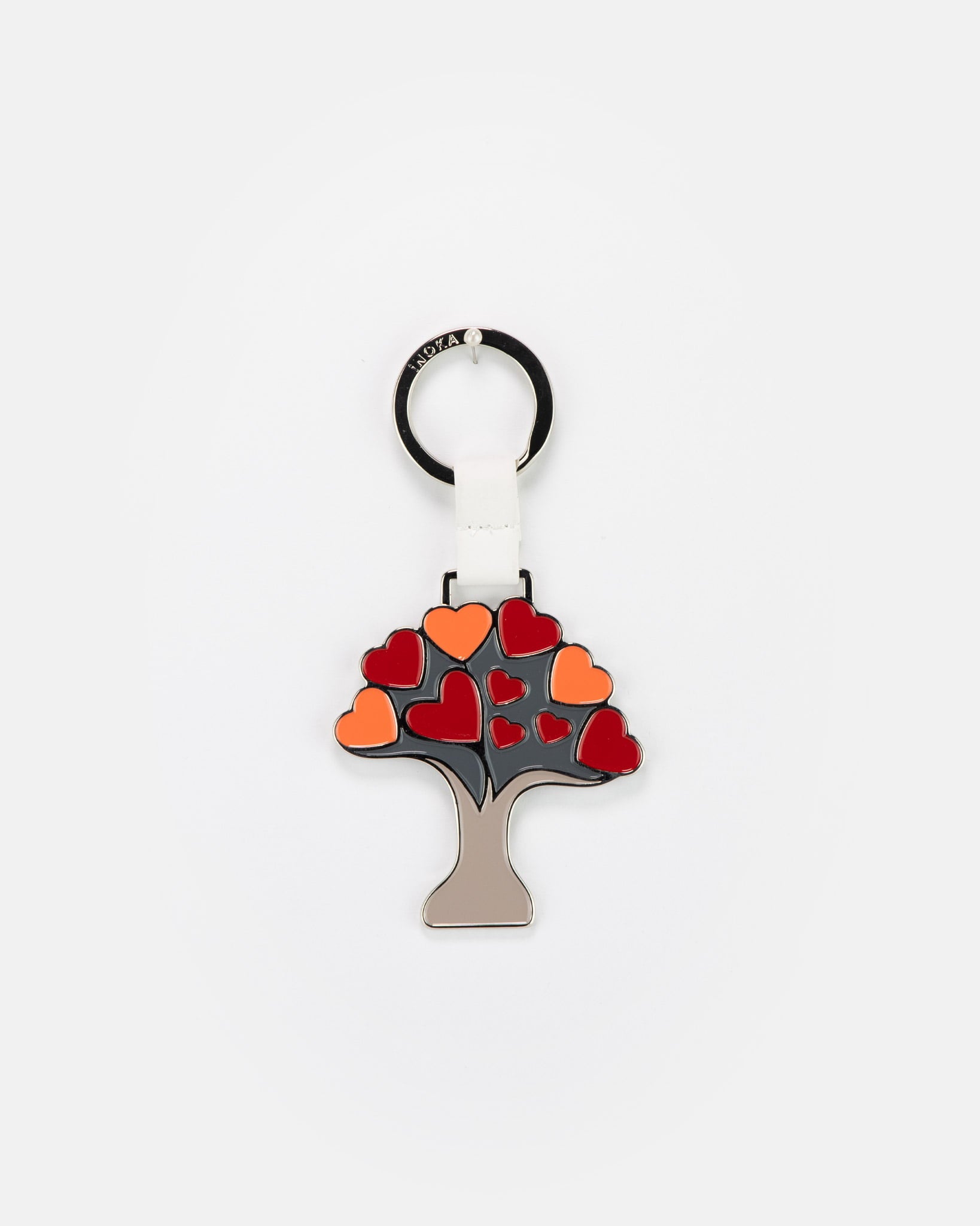 Portachiavi  In Metallo Smaltato A Forma Di Albero Della Vita Colorato