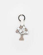 Portachiavi  In Metallo Smaltato A Forma Di Albero Della Vita