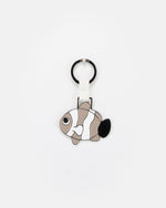 Portachiavi  in metallo smaltato a forma di Pesciolino