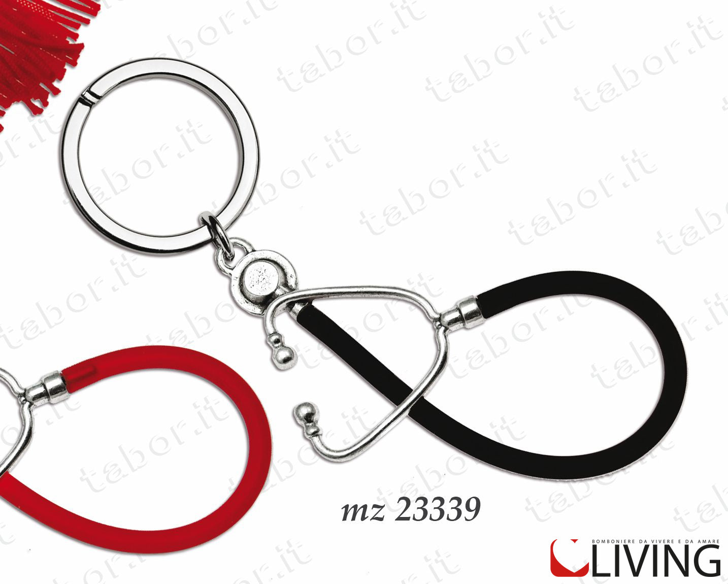 portachiavi-stetoscopio-nero-mz23339