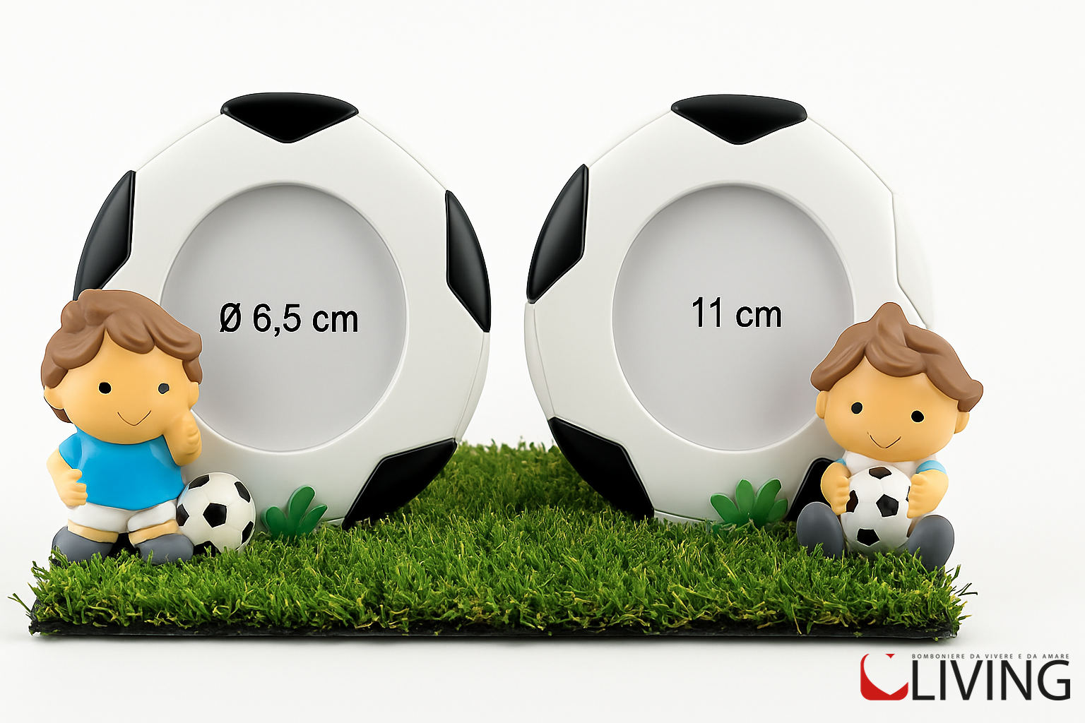 bomboniera porta foto piccolo calciatore