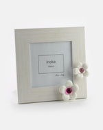 Portafoto In Legno Grande Con Fiori
