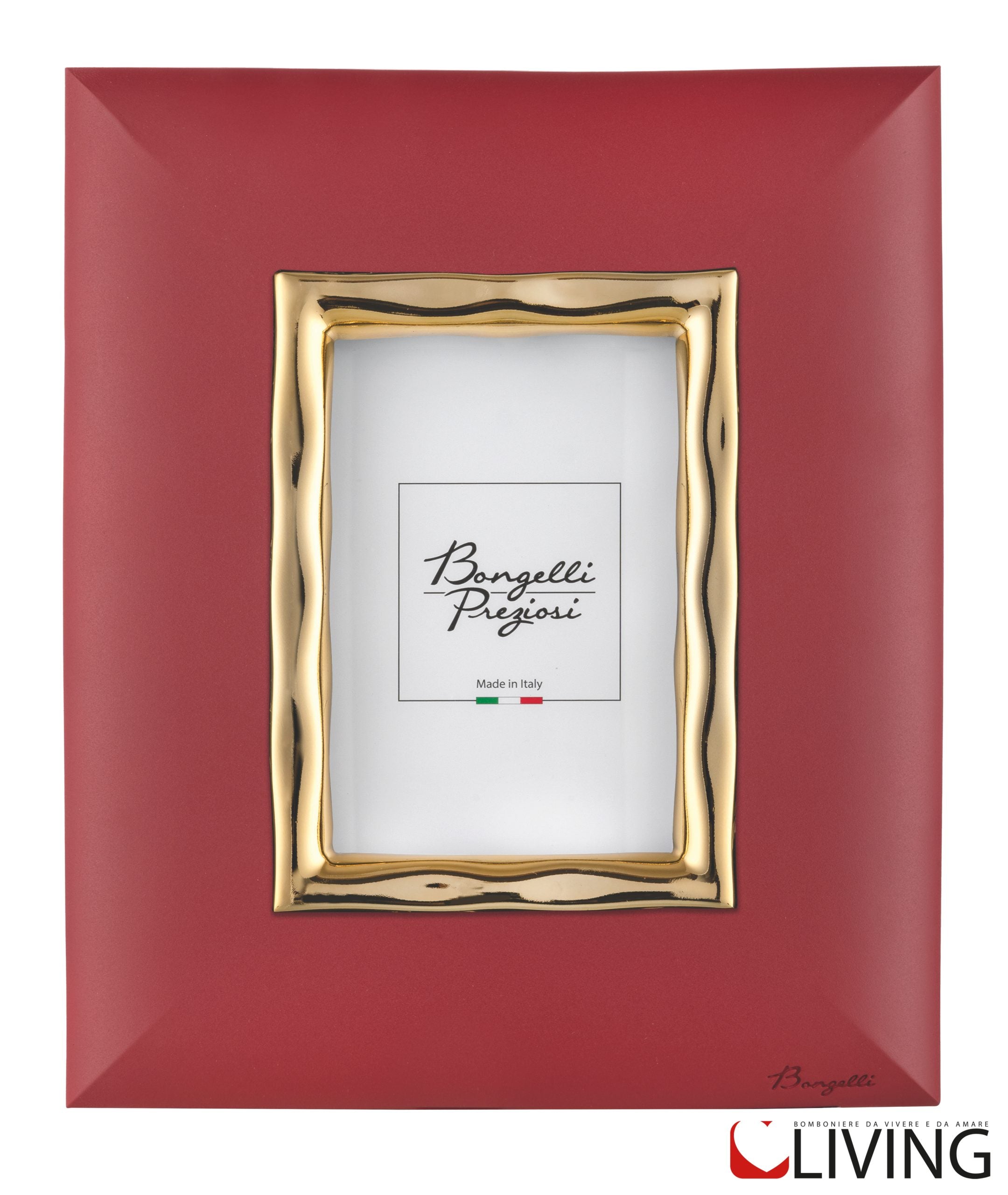 portafoto bongelli rosso e oro