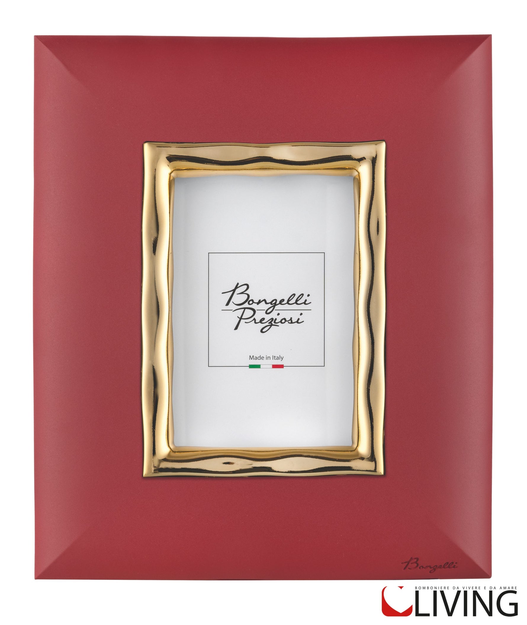portafoto bongelli rosso e oro