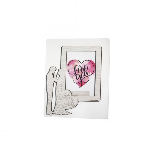 Bomboniera Portafoto  I Love You In Legno