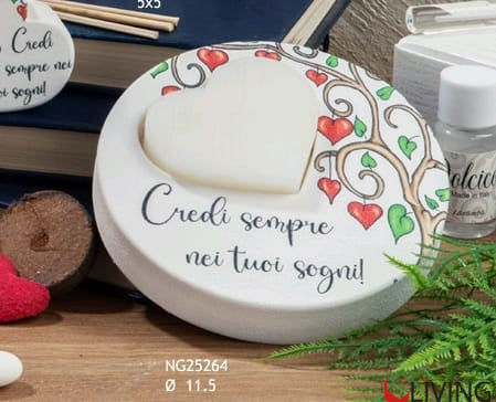 bomboniera portasapone albero della vita con sapone cuore