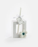 Profumatore Fiore Con Cornice In Legno E Fiore Blu