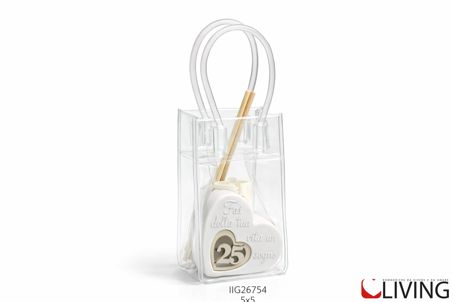 bomboniera mini profumatore cuore venticinquesimo linea sephora