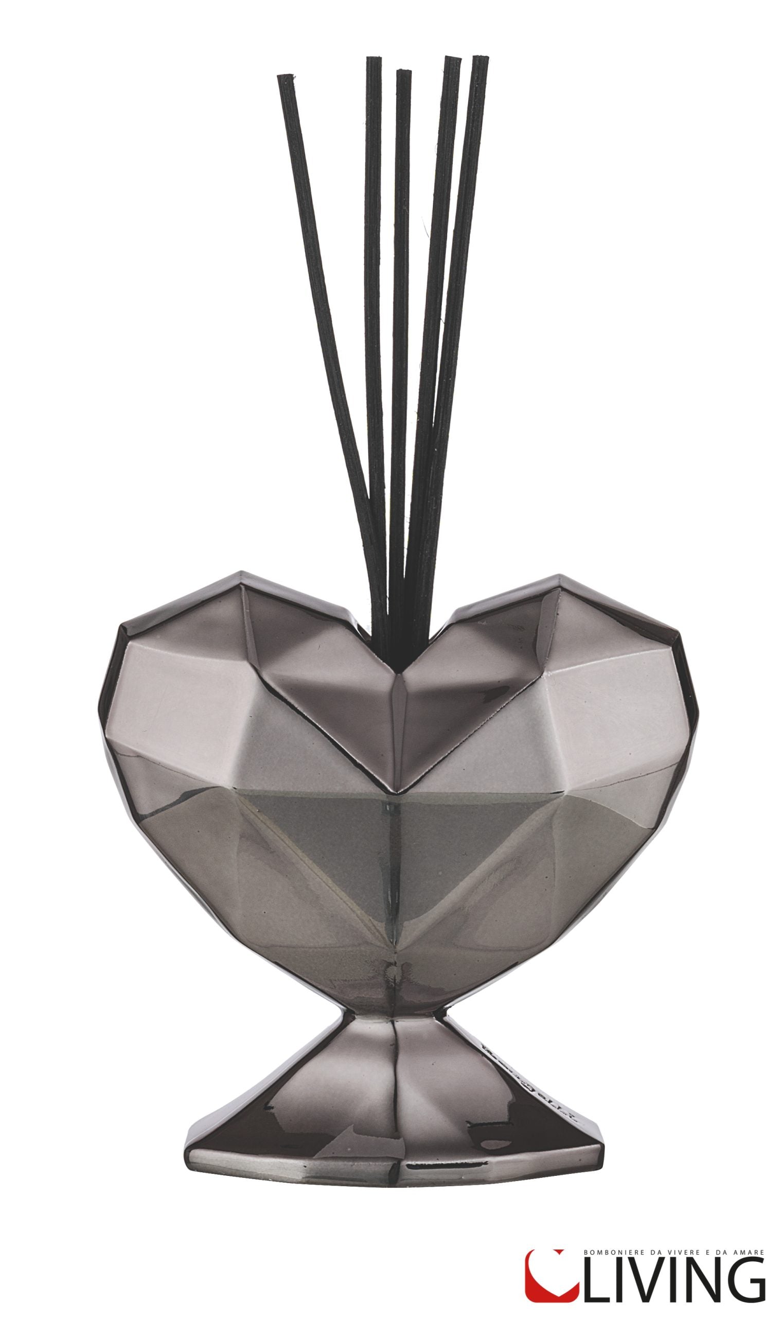 bomboniera profumatore cuore design canna di fucile