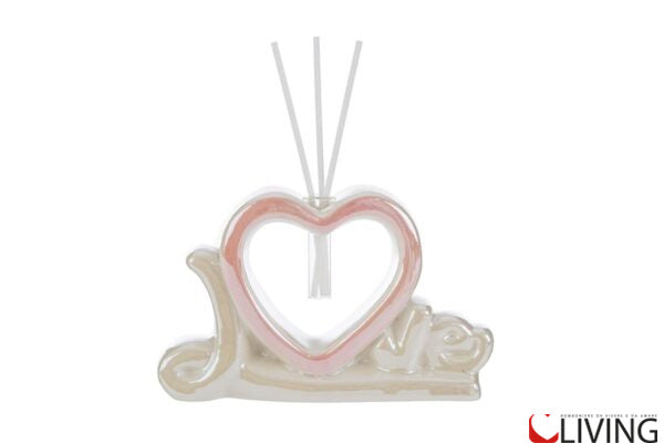 bomboniera profumatore cuore love porcellana