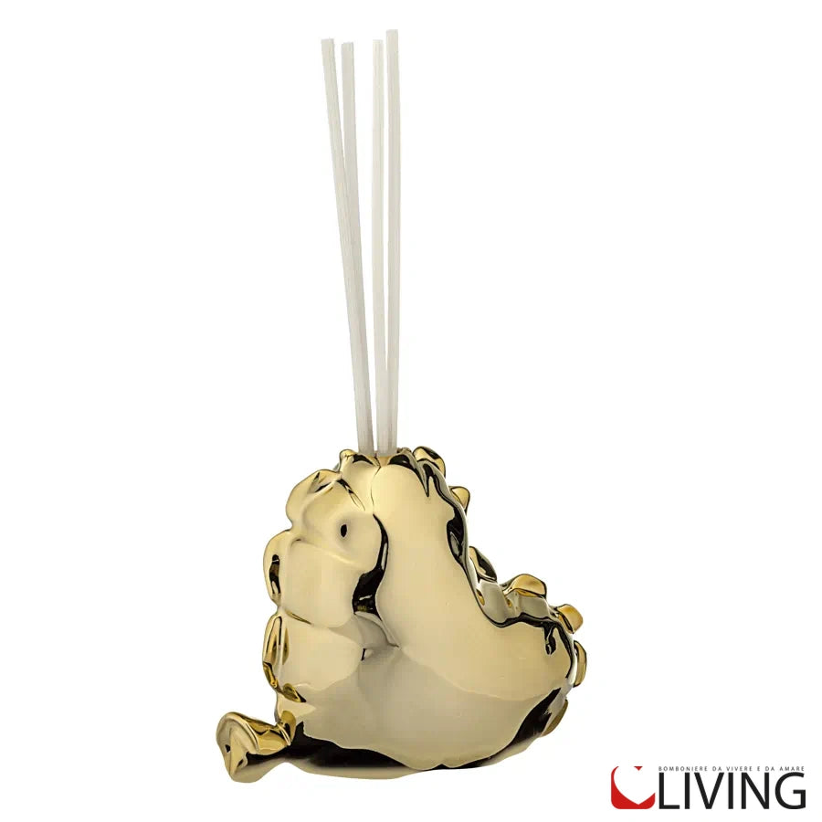 bomboniera profumatore palloncino oro