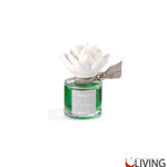 bomboniera profumatore in vetro con ninfea in gesso
