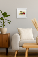 bomboniera quadretto bianco con scritta you & me oro