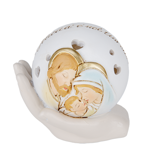 raggio icona sacra famiglia luce led