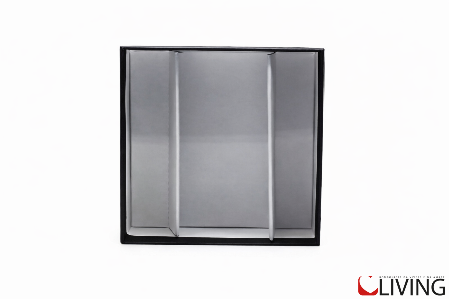 bomboniera scatola personalizzabile rigida 10x10x4 con scomparti
