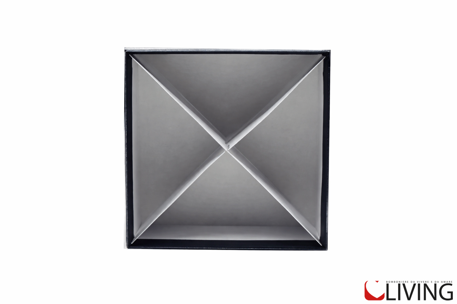 bomboniera scatola personalizzabile rigida 10x10x4 con scomparti