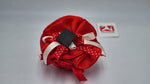 Sacchetto laurea rotondo in raso rosso