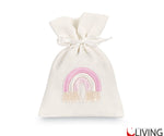 sacchetto portaconfetti arcobaleno rosa