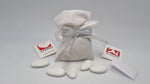 Sacchetto In Tessuto Glitterato Argento Con Fascia