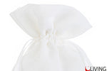 sacchetto portaconfetti cotone bianco con tirante