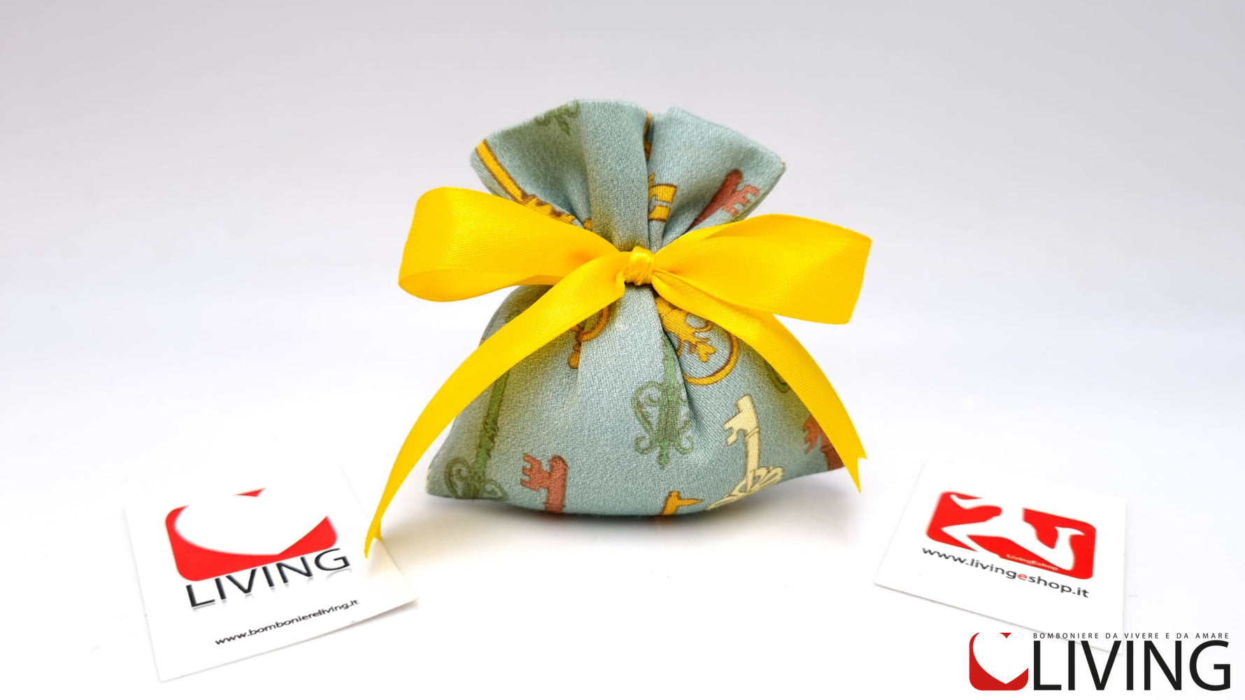 sacchetto mini cotone stampa chiavi