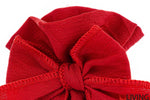 sacchetto portaconfetti con fiocco cotone rosso