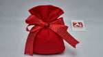 Sacchetto laurea  in tessuto cotone rosso