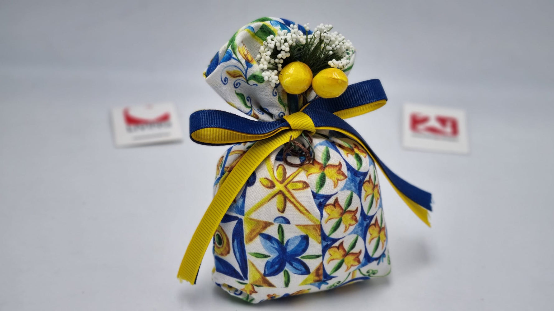 Sacchetto in  tessuto stile  siciliano