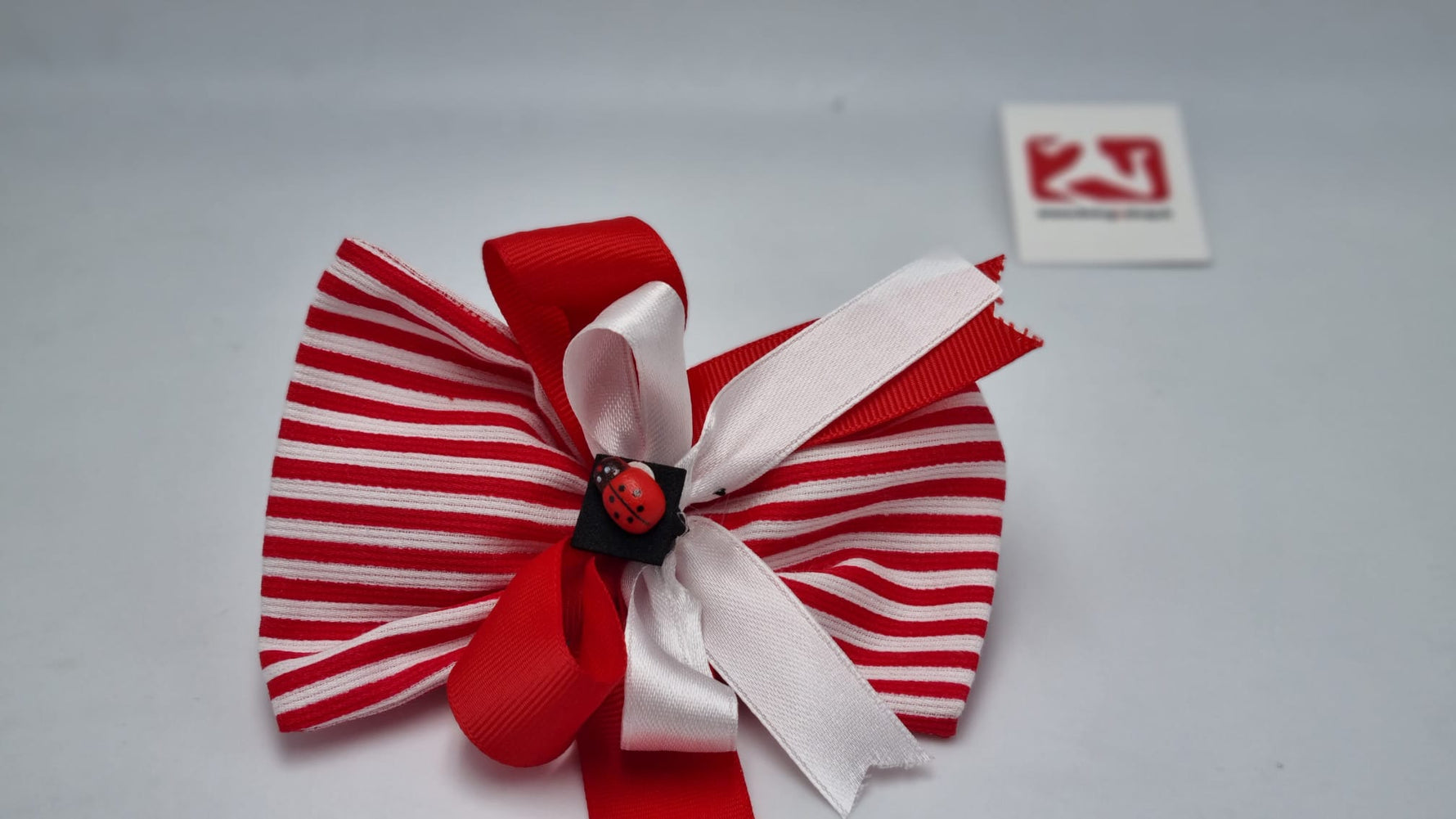 Sacchetto laurea righe bianche e rosse