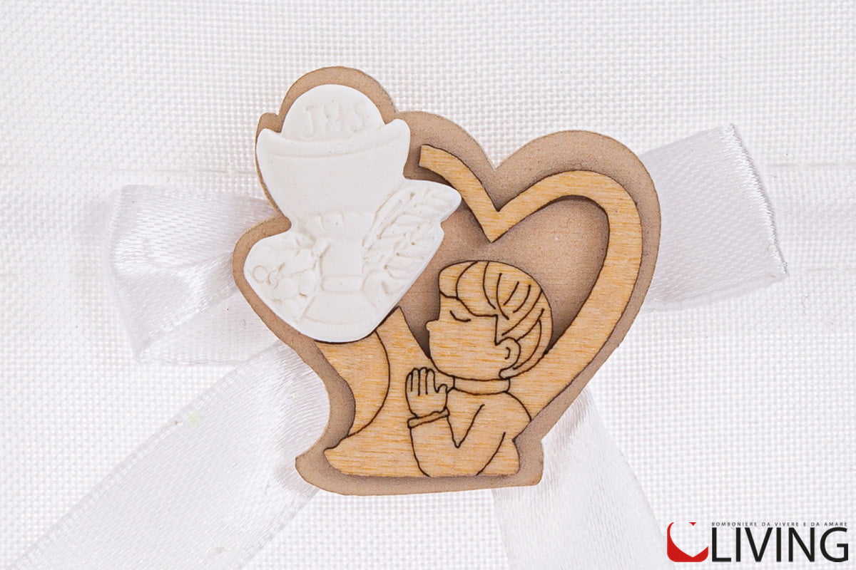 sacchetto portaconfetti bimbo comunione gesso