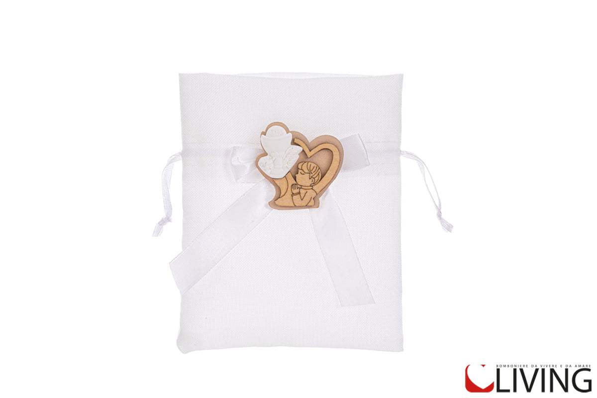 sacchetto portaconfetti bimbo comunione gesso