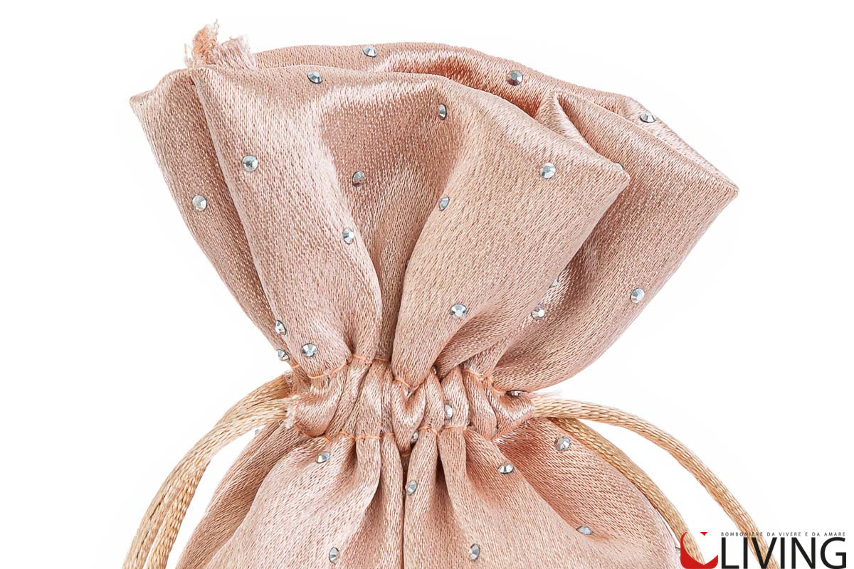 sacchetto portaconfetti raso diamond beige