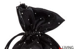 sacchetto portaconfetti raso diamond nero