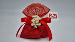 Sacchetto laurea  tessuto retato rosso