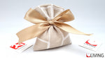 sacchetto retto avorio linea "white edge"