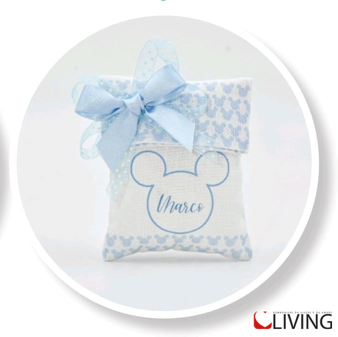 sacchetto retto sagoma minnie rosa personalizzabile