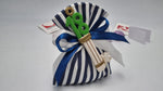 Sacchetto portaconfetti 18 anni righe bianche blu